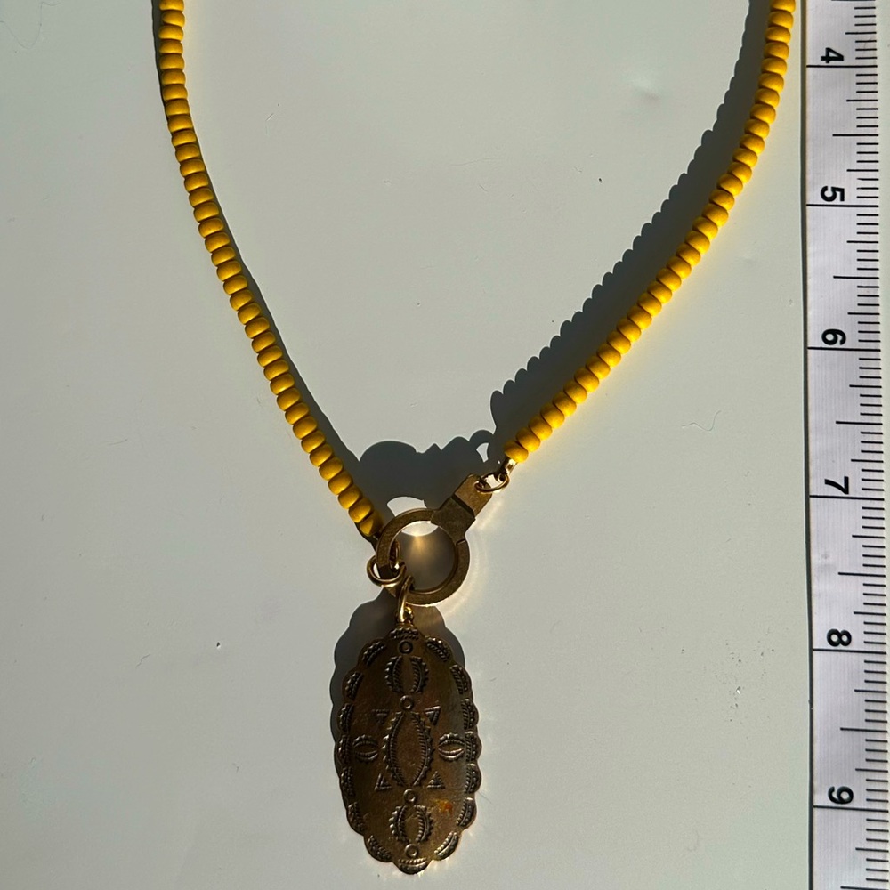 Air & Anchor 18 in one of a kind kinda necklace with gold concho charm